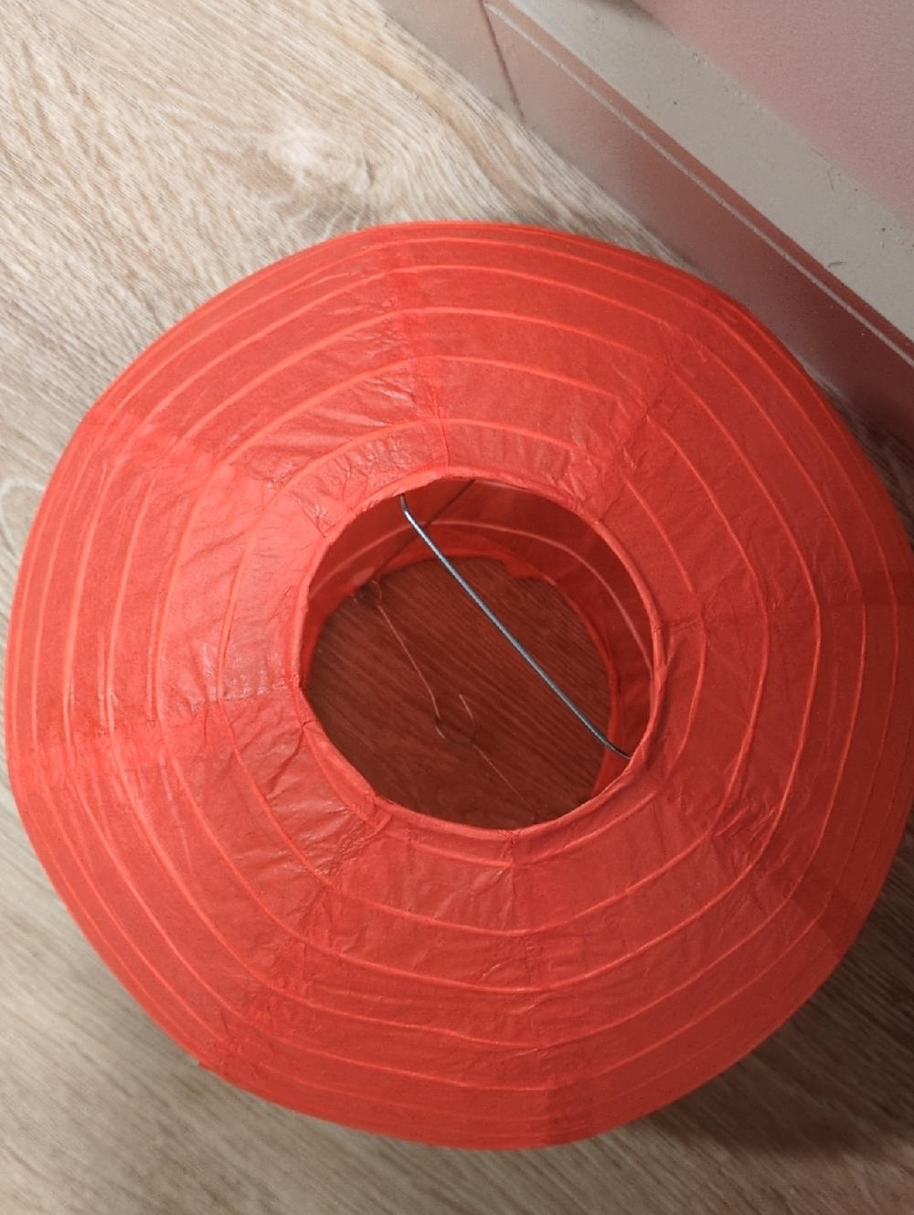 Red Round Paper Lantern - Picture 3 of 3
